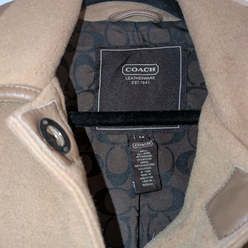 Coach Women's Wool Trench Coat Size Medium - Picture 4 of 8